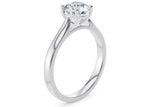 Contour Solitaire White Gold 18k Round Engagement Ring