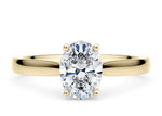 Contour Solitaire Yellow Gold 18k Oval Engagement Ring