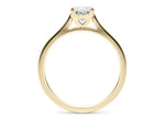 Contour Solitaire Yellow Gold 18k Oval Engagement Ring