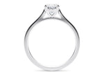 Contour Solitaire White Gold 18k Oval Engagement Ring