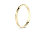 D-Shape Yellow Gold 18k Wedding Band