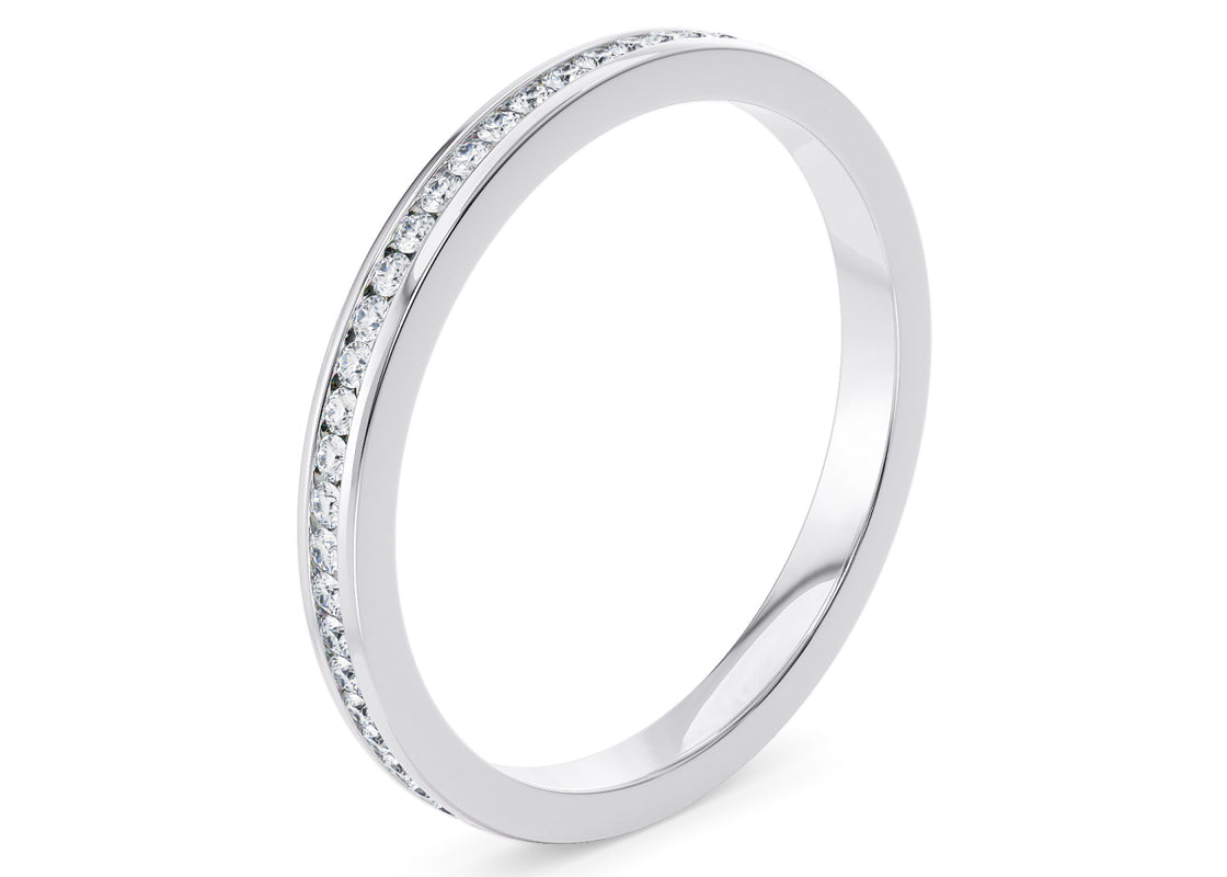 Adarna White Gold 18k Full Set Eternity Ring
