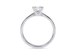 Delicacy Vintage Platinum Princess Engagement Ring