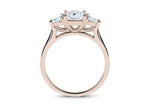 Barcelona Trilogy Rose Gold 18k Princess Engagement Ring