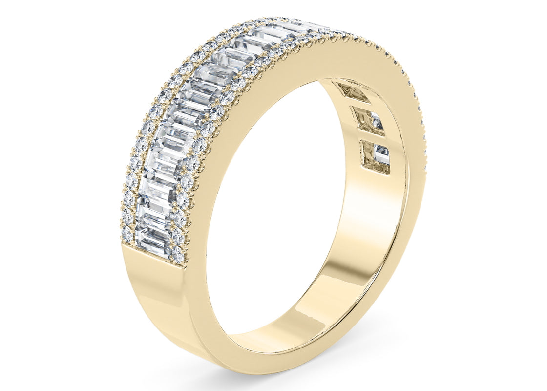 Anastasia Yellow Gold 18k Full Set Natural Eternity Ring
