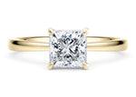 Starlight Solitaire Yellow Gold 18k Princess Engagement Ring