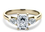 Barcelona Trilogy Yellow Gold 18k Radiant Engagement Ring