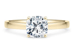 1477 Classic Solitaire Yellow Gold 18k Cushion Engagement Ring