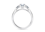 Florence Trilogy Platinum Radiant Engagement Ring