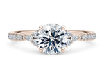 Gaia Vintage Rose Gold 18k Round Engagement Ring