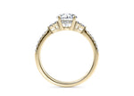 Gaia Vintage Yellow Gold 18k Round Engagement Ring