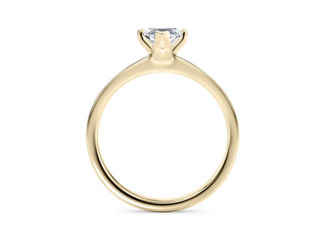 1477 Classic Solitaire Yellow Gold 18k Marquise Engagement Ring