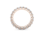 Regent Emerald Full Set Rose Gold 18k Natural Eternity Ring