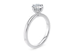 Starlight Compass Solitaire Platinum Round Engagement Ring