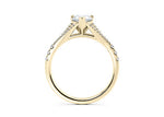 Oxford Diamond Band Yellow Gold 18k Pear Engagement Ring