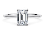 Hope Solitaire Platinum Emerald Engagement Ring