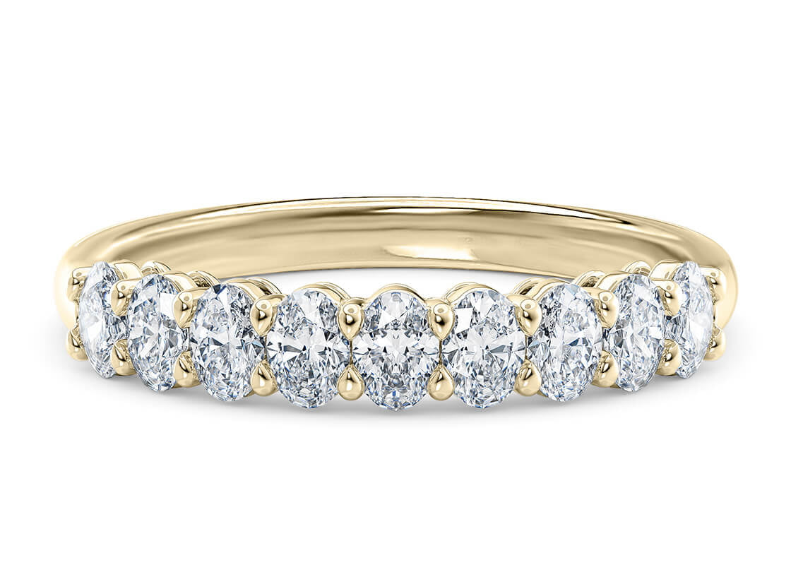 Regent Oval Yellow Gold 18k Eternity Ring