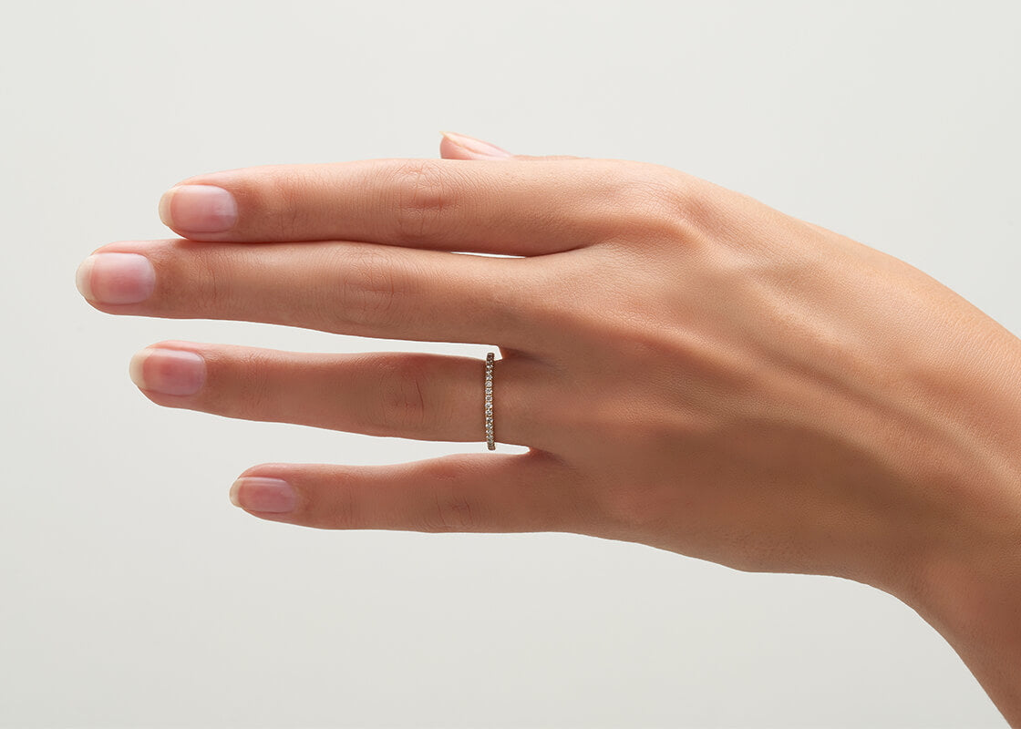 Vogue Lab Grown Rose Gold 18k Full Set Eternity Ring