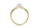 Thea Diamond Band Yellow Gold 18k Oval Engagement Ring