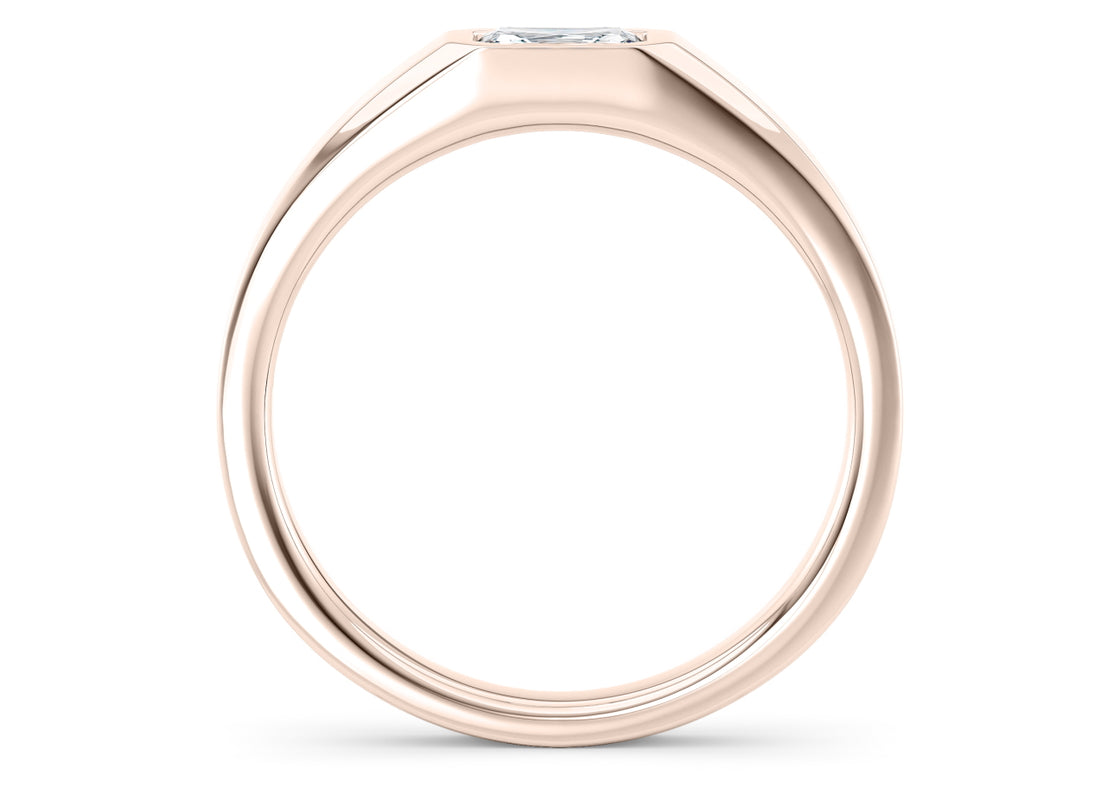 Olympus Radiant  Rose Gold 18k Wedding Band