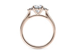 Rosa Vintage Rose Gold 18k Round Engagement Ring