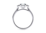 Rosa Vintage Platinum Asscher Engagement Ring