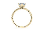 Ascot Solitaire Yellow Gold 18k Heart Engagement Ring
