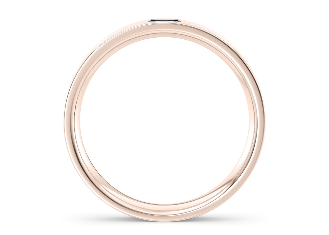 Marcus Rose Gold 18k Lab Grown Wedding Band