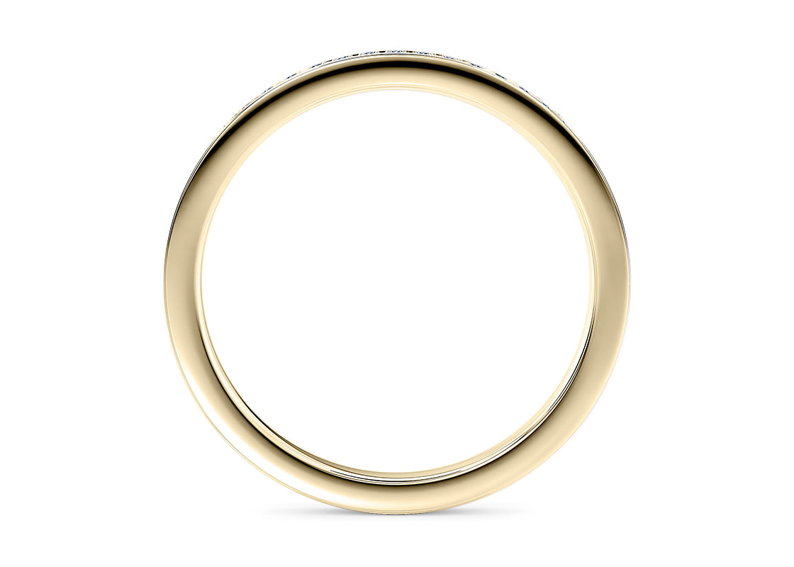 Paragon Yellow Gold 18k Half Set Eternity Ring
