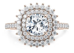 Berkeley Halo Rose Gold 18k Cushion Engagement Ring