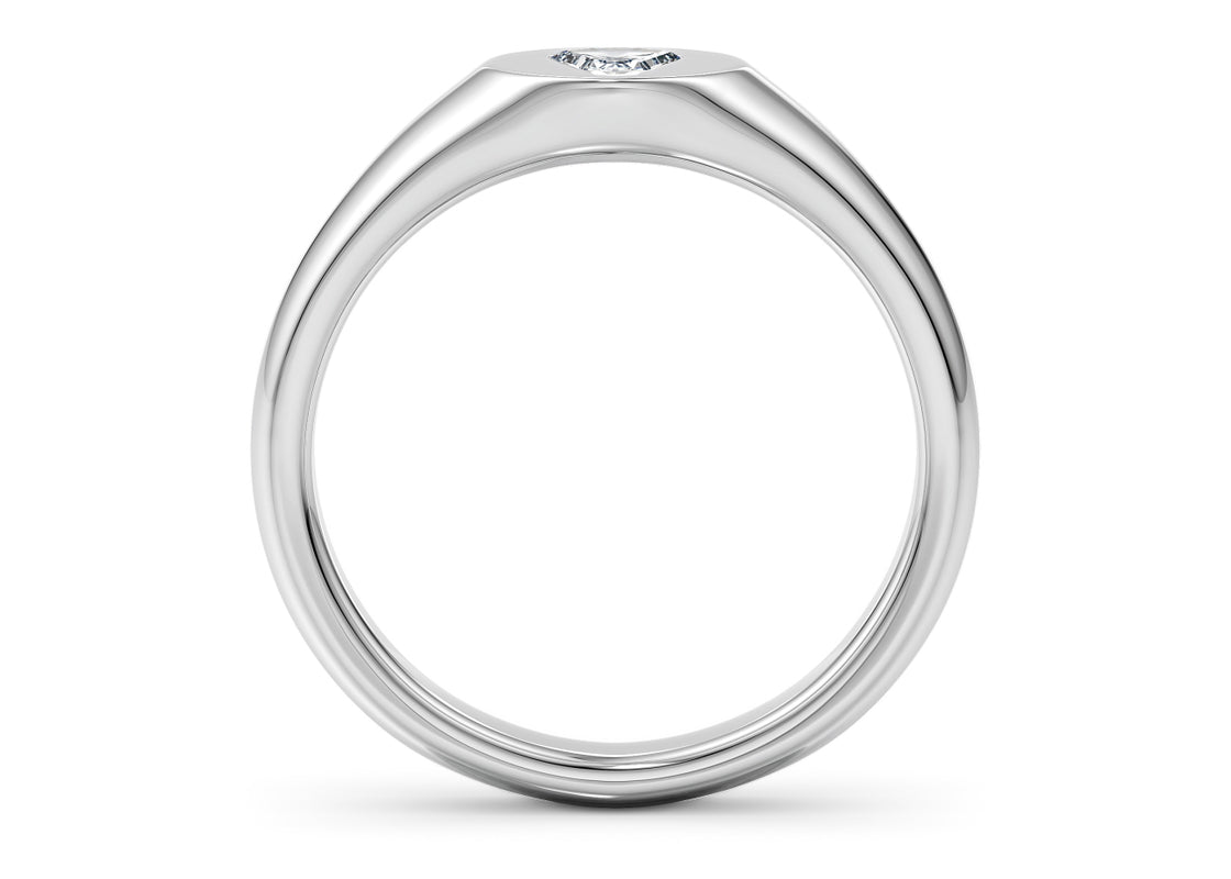 Evander White Gold 18k Wedding Band