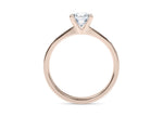 Delicacy Vintage Rose Gold 18k Asscher Engagement Ring