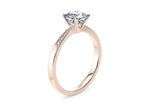 Delicacy Vintage Rose Gold 18k Cushion Engagement Ring