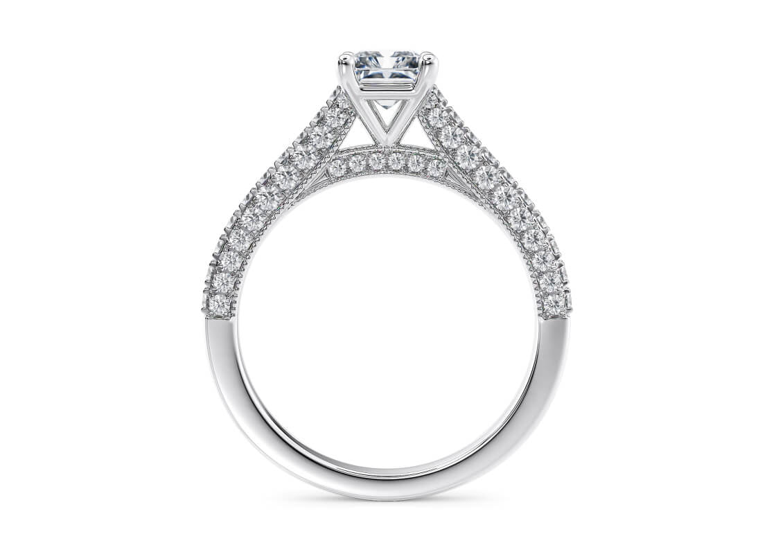Bloomsbury Vintage Platinum Radiant Engagement Ring
