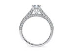 Bloomsbury Vintage Platinum Radiant Engagement Ring