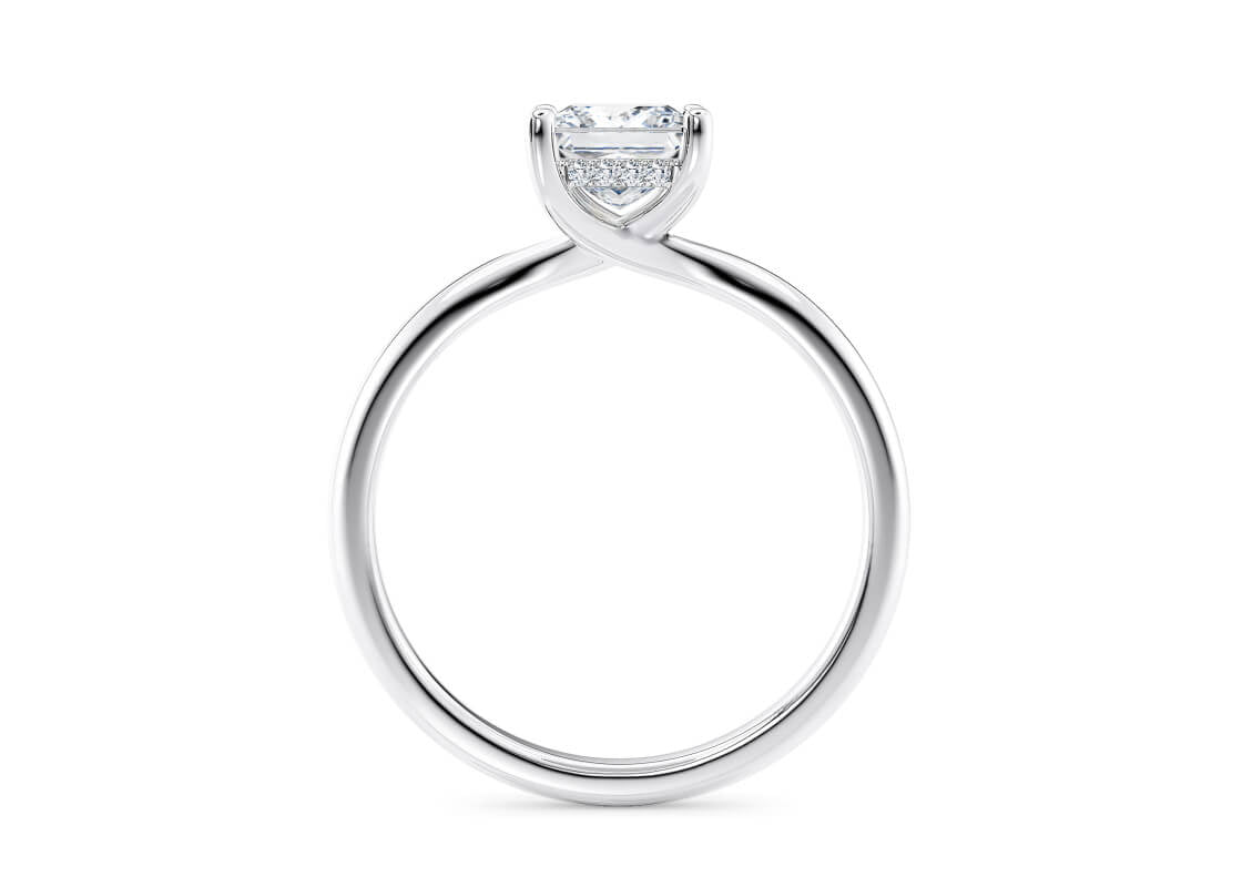 Paloma Solitaire Platinum Princess Engagement Ring