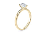 Delicacy Solitaire Yellow Gold 18k Pear Engagement Ring
