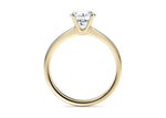 Delicacy Solitaire Yellow Gold 18k Round Engagement Ring