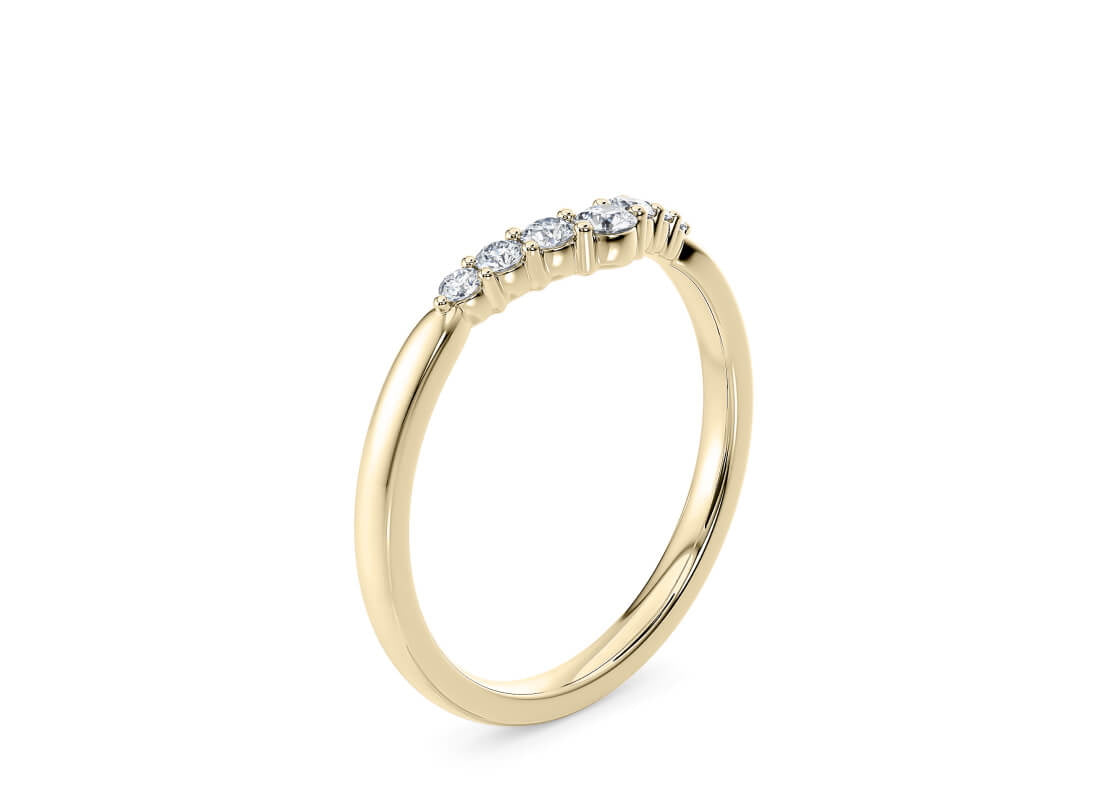 Delphine Yellow Gold 18k Eternity Ring