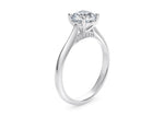 Iris Solitaire Platinum Round Engagement Ring