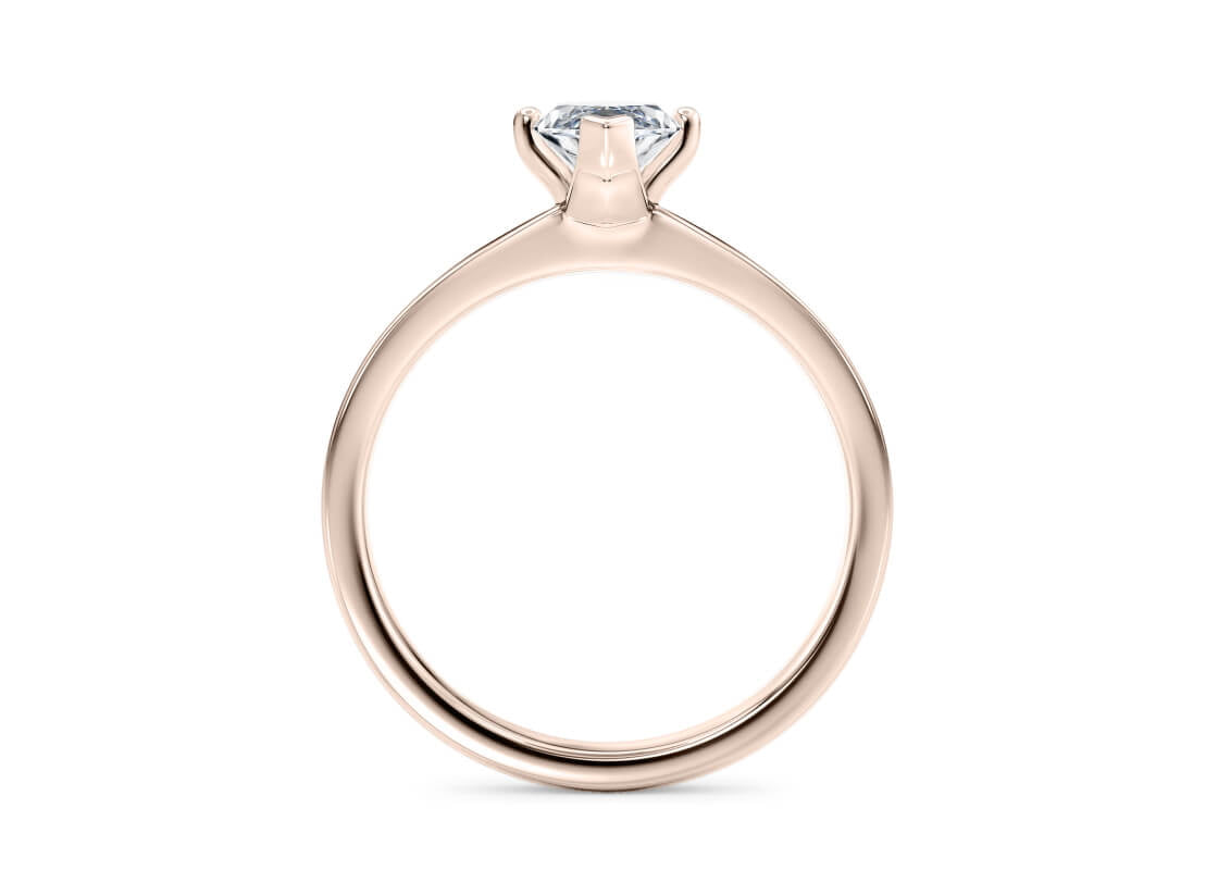 1477 Classic Solitaire Rose Gold 18k Marquise Engagement Ring