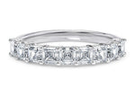 Regent Asscher Half Set White Gold 18k Natural Eternity Ring