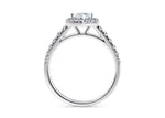Medici Halo Platinum Marquise Engagement Ring