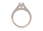 Bloomsbury Vintage Rose Gold 18k Asscher Engagement Ring