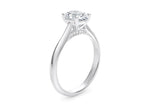 Iris Solitaire Platinum Oval Engagement Ring