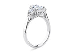 Barcelona Trilogy Platinum Radiant Engagement Ring