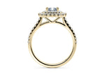 Berkeley Halo Yellow Gold 18k Radiant Engagement Ring