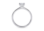 Delicacy Vintage Platinum Emerald Engagement Ring
