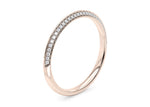 Olympia Rose Gold 18k Half Set Eternity Ring