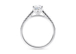 1477 Vintage Platinum Pear Engagement Ring